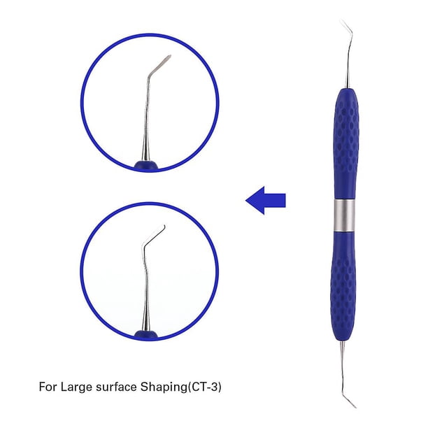 Kit de restauración estética de relleno de resina Dental, mango de silicona para cuchillo de resina Lm, herramienta de odontología de tocador de plástico, instrumento