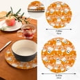 thumbnail image 3 of SKYSONIC Halloween Cute Ghost Pot Holders Trivets, 2 Pcs Heat Resistant Trivets,Candy Orange Cotton Thread Weave Mats for Hot Pads Pans Pot Bowl Teapot for Kitchen Decor, 3 of 7