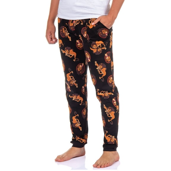 Disney The Lion King Pajama Pants Scar All Over Print PJ Lounge Joggers