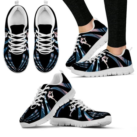 

Ice Skating Event Design Brand Fashion Shoes Psychedelic Print Shoes White Soft Sole Sneakers Sport Hobby Shoes