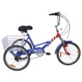 thumbnail image 4 of Lilypelle Folding Tricycle, 20" Three Wheel Bicycle for Adult, 7 Speed Adult Tricycle,Trike Cruiser With Big Basket for Exercise Shopping Picnic Outdoor Activities,Multicolor, 4 of 8