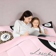 thumbnail image 4 of Erosebridal 8 Ball Twin Comforter Sets Blush Bedding Set, Blush Solid, Pink Reversible 2 Pieces 1 Comforter and 1 Pillowcase, 4 of 6