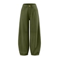 thumbnail image 3 of Drses‌‌ Women's Mid Rise Y2K Vintage Barrel Wide Leg Jeans, Baggy Relaxed Boyfriend Ankle Cropped Denim Pants, Hip Hop Streetwear Elastic Waist Trousers for Spring Fall Going Out Casual Wear, 3 of 7