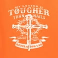 thumbnail image 3 of Wild Bobby, My Savior Is Tougher Than Nails Revelation 1:18, Inspirational Christian, Men Graphic Tank Top, Orange, Medium, 3 of 5