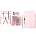 thumbnail image 3 of Kit profesional de manicura y pedicura 18 en 1, herramienta de acero inoxidable; Incluye cortauñas, ganchos, tijeras, tijeras bello. Una herramienta ideal para la higiene y la belleza de las mujeres., 3 of 5