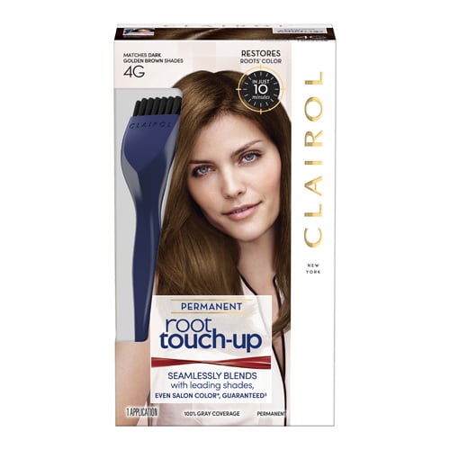 Clairol Root TouchUp Permanent Hair Color, 4G Dark Golden Brown, 1 ea