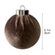 thumbnail image 3 of Bolas navideñas de terciopelo flocado de 8 cm | Adornos navideños de plástico con anilla metálica | Elegante decoración navideña para árbol, chimenea y hogar, 3 of 5
