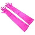 thumbnail image 1 of Zhuge matte satin opera gloves length 53 cm (rose red), 1 of 4