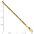 thumbnail image 2 of 10k Yellow Gold Bracelet Chain Styles Rope 2.25 mm 8 in Diamond-Cut, 2 of 2