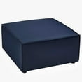 thumbnail image 2 of Modway Saybrook Fabric Upholstered Outdoor Patio Sofa Ottoman in Navy, 2 of 5