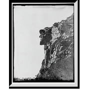 Historic Framed Print, Old Man of the Mountain, Franconia Notch, White Mountains, 17-7/8" x 21-7/8"