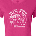 thumbnail image 4 of Inktastic Summer Vacation Mode Cape Charles Beach Virginia Women's T-Shirt, 4 of 5