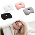 thumbnail image 3 of Donut Pillow with Center Hole for Ear Protection, Adjustable Filling Side Sleeper Pillow for Pain Relief, Machine Washable Travel Pillow in Multiple Colors 17.3x12.6 Inch, 3 of 7
