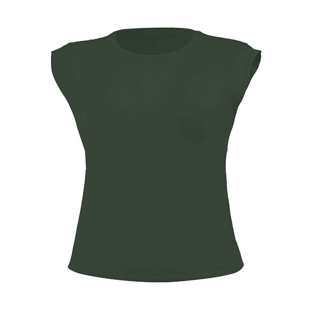 Playeras George para Mujer, Kimona con Corte en Hombros Militar Talla EG