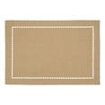 thumbnail image 2 of Fennco Styles Solid Color Laser-Cut Hemstitch Design Table Placemats 13" W x 19" L, Set of 4 - Classic Table Mats for Dining Table Décor, Banquets, Holiday, Family Gathering and, 2 of 4