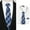 White, variant on Men Dress Shirt with Tie Pocket Square Set Long Sleeve Shirts Matching Necktie Button Down Shirt 2XL