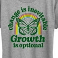 thumbnail image 3 of Instant Message - Change Inevitable Growth Optional - Women's Short Sleeve Graphic T-Shirt, 3 of 6