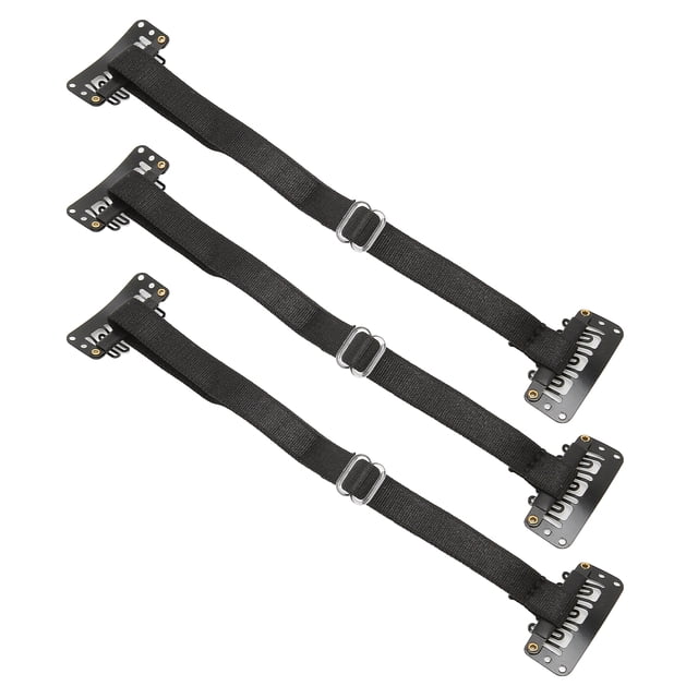 Bandes Amincissantes pour le Visage par Demonsen, un Ensemble de Trois Bandes Élastiques Ajustables pour le Lifting du Visage avec Pinces, Idéal pour la Beauté et la Prévention du Vieillissement. Fabriqué en Matériau Léger et durable de Qualité Supérieure, Conçu pour Rehausser la Peau en Vrac, Éliminer les Rides et Rehausser et Raffermir Efficacement la Zone du Visage, du Menton et des Yeux. Couleur Noire avec Quincaillerie de Réglage en Métal.