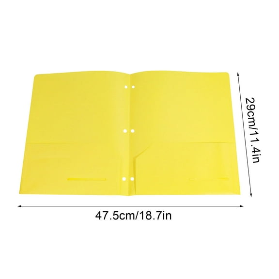 Mauxuk Heavy Duty Plastic Folders Letter Size Durable Water-Resistant Business Card Pocket 7 Colors