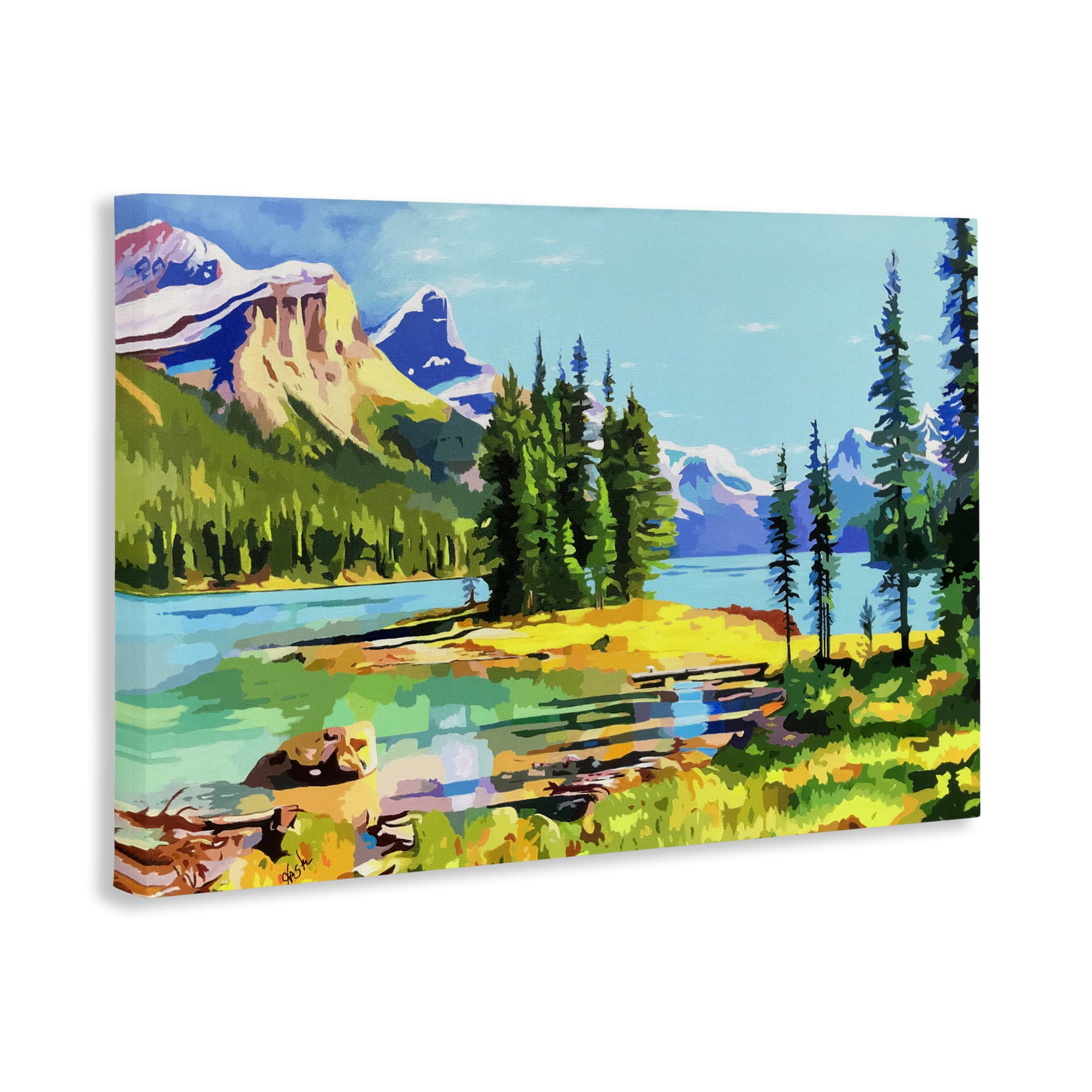 Stupell Industries Alpine Mountain Solitude Canvas Wall Art, design by John Jaster