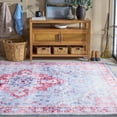 thumbnail image 2 of SAFAVIEH Martha Stewart Sunny Medallion Machine Washable Area Rug, Red/Blue, 8' x 10', 2 of 11
