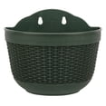 thumbnail image 2 of Wall Planter Green Set of 2, Wall Mounted Garden Plant Flower Pot Basket Container Indoor Outdoor Use for Orchid Herb Aloe Succulent Cactus Home Office Porch Wall Decoration Gift, 2 of 7