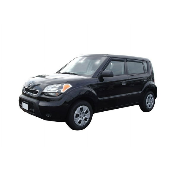 Auto Ventshade (AVS) by RealTruck Outside Mount Ventvisor / Window Deflectors Front & Rear Set 4 Pc. Set Compatible with 2010-2013 Kia Soul