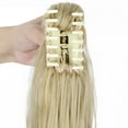 thumbnail image 6 of AynnQueen Ponytail Extension Claw Clip in Pony Tails Hair Extensions Synthetic Wavy Straight Secret Ponytail Hairpiece 18/21 Inch, 6 of 6