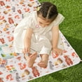 thumbnail image 5 of Dznils Baby Splat Mat for Under High Chair, Waterproof Non-Slip Multicolor Bear Floor Mat, 53" x 53", 5 of 12