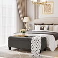 thumbnail image 5 of Homall 47.2" Linen Storage Ottoman Bench, 340LBS, Slow-Close Hinge, High Density Foam, 5 of 6