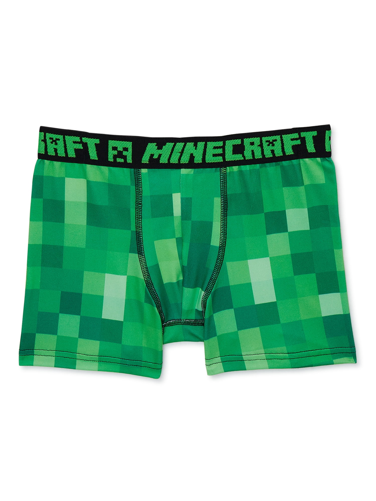 Minecraft Boys Boxer Brief Underwear, 4-Pack, Sizes 4-14