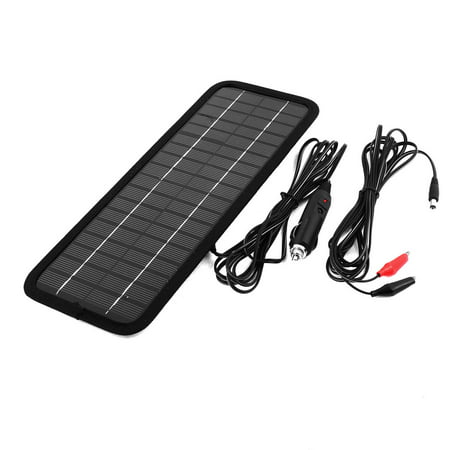 Unique Bargains 12V 4.5W Flat Multi Purpose Power Solar Panel Battery Charger for Car Boat