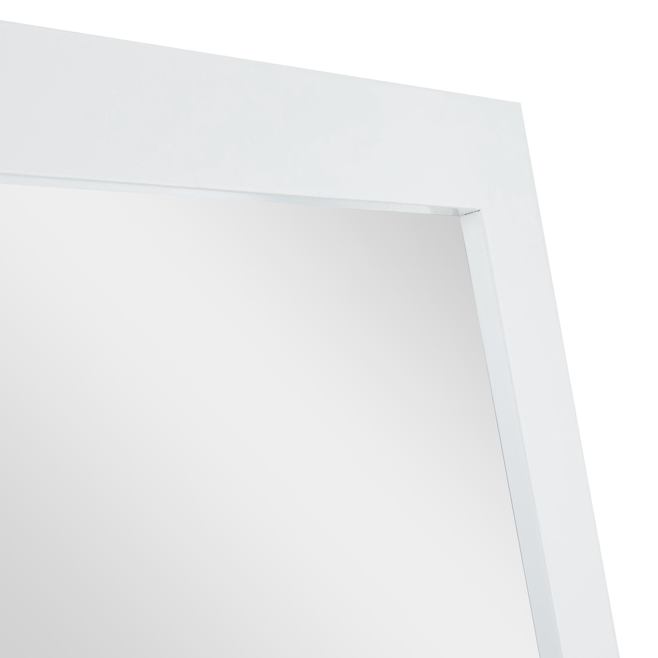 DecMode 33" x 65" White Wall Mirror