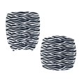 thumbnail image 4 of SCRAWLGOD Zebra Print Black Set of 2 Seat Covers for Office Chairs Breathable Easy to Install High Back Chair Cover Universal Stain Resistant Desk Chair Seat Protector, 4 of 7