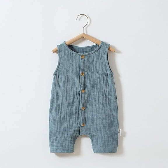 lulshou Spring Romper Baby Spring New Onesie Newborn Climbing Clothes Short Sleeve Thin Ha Clothes Bag Fart Clothes Bodysuit Jumpsuit on Clearance