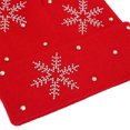 thumbnail image 5 of XIAOCHA Snowflake‑Rhinestone Beanie for Women，Gem‑Trim Fall‑Winter Outdoor Toque,Red, 5 of 5