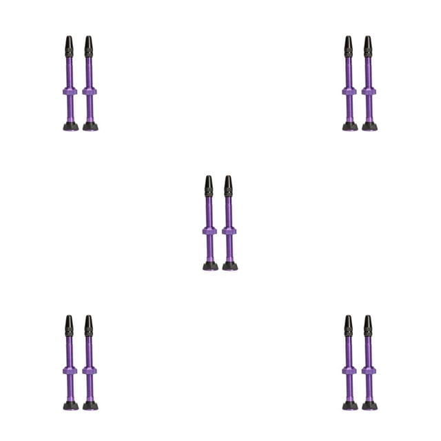 Eigraketly Paquete de 2 válvulas rectas para neumáticos sin cámara de 60 mm Válvulas para neumáticos de bicicletas de carretera DIY Type5 NO5
