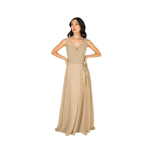 Sleeveless Chiffon Gown