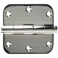thumbnail image 2 of Deltana DSB35R514 Solid Brass 3 1/2-Inch x 3 1/2-Inch x 5/8-Inch Radius Hinge, 2 of 3