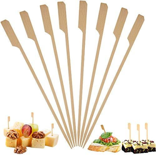 Appetizer Teeth Cleaning Toothpicks Natural Wood Toothpicks,Used for Party 300 Bamboo Wooden Toothpicks,Sturdy Safe Toothpick Barbecue 1 Pack/300 Piece Fruit 