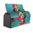 thumbnail image 3 of Gukieu Colorful Sunglasses Dog Print Magnetic Mailbox Cover, Sun-proof and Waterproof Home Yard Mailbox Cover-21x18 in, 3 of 8