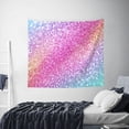 thumbnail image 4 of Daiia Fun Rainbow Pink Pattern Tapestry 60x51 Inches Wall Hanging Tapestry Artistic Wall Hanging Bedroom Wall Decor Living Room Tapestry Dorm Room Decor, 4 of 9