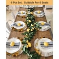 thumbnail image 4 of 13 Inch Round Placemats Set of 6, Farmhouse Sunflower Non Slip Heat Insulation PP Table Mats, Vintage Daisy Butterflies Rustic Wood Washable Place Mats for Kitchen Dining Party Table Decor, 4 of 7