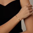 thumbnail image 5 of Kyazeo Dainty Gold Bracelets for Women 18K Gold Plated Simple Herringbone Link Chain Bracelet Trendy Jewelry Gift, 5 of 7