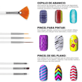thumbnail image 4 of 15 Pinceles Decoración Uñas Punta Fina Para Mano Alzada, 4 of 7