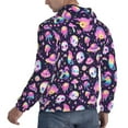 thumbnail image 6 of Haiem Skull mushroom space Patterned Men's Hoodie with Kangaroo Pocket - Ideal Pullover Sweatshirt for Daily Wear, Travel, and Home-Large, 6 of 7