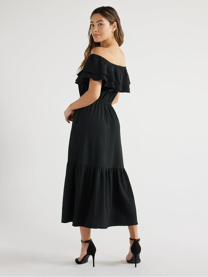 Sofia by Sofia Vergara Women's Ruffle Off Shoulder Maxi