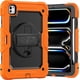 thumbnail image 1 of Funda para iPad Pro de 11 pulgadas (M4) 5.ª generación 2024, funda protectora resistente a los golpes con protector de pantalla, soporte giratorio de 360°, correa para mano/hombro, 1 of 9