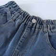 thumbnail image 5 of Coerni Girls Y2k Baggy Jeans Shorts Jorts Cute Teen Wide Leg Loose Denim Short Pants Fashion Summer Athletic Pull on Jean Shorts, 5 of 8