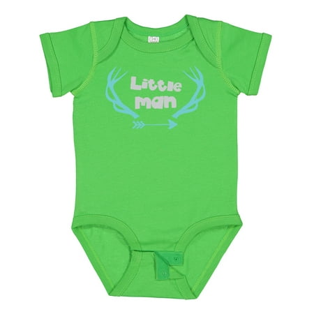 

Inktastic Little Man Little Boy Deer Antlers Arrow Gift Baby Boy Bodysuit